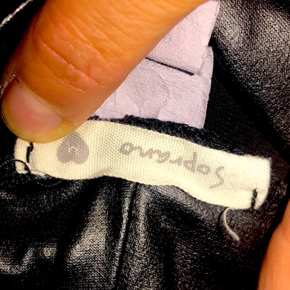 Leather leggings size medium